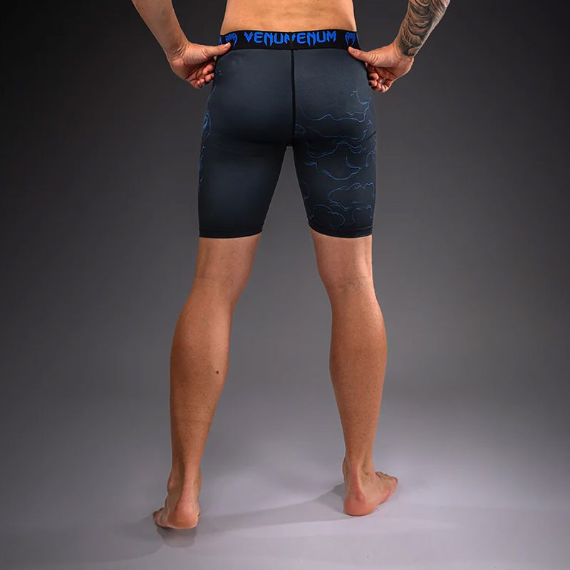 Men's training shorts Venum Thunder Dragon Vale Tudo Black/Royal Blue 3