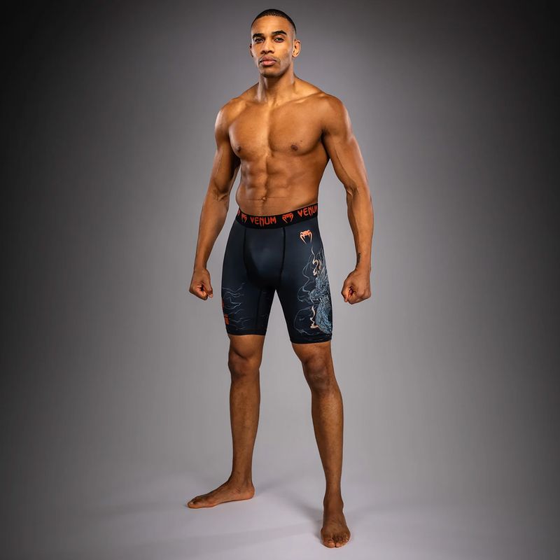 Men's training shorts Venum Thunder Dragon Vale Tudo Black/Grey/Copper 2
