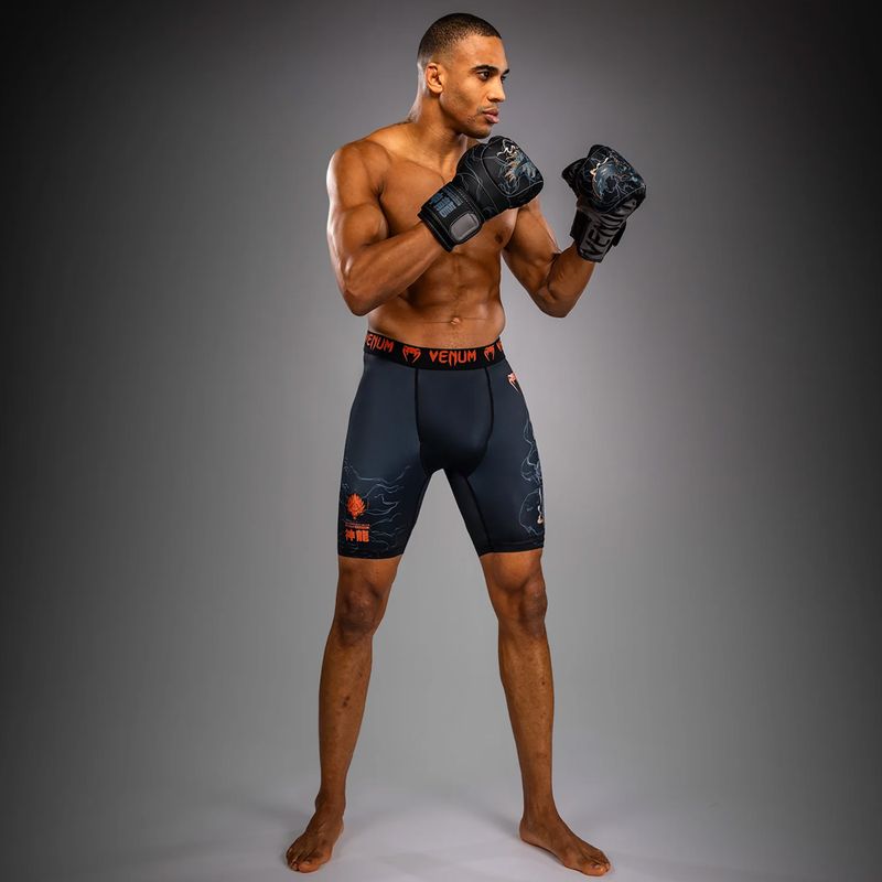 Men's training shorts Venum Thunder Dragon Vale Tudo Black/Grey/Copper 4
