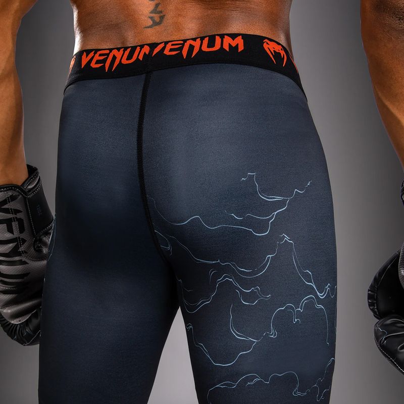 Men's training shorts Venum Thunder Dragon Vale Tudo Black/Grey/Copper 9