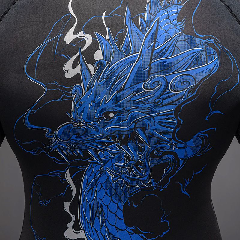Longsleeve rashguard Venum Thunder Dragon black/royal blue 5