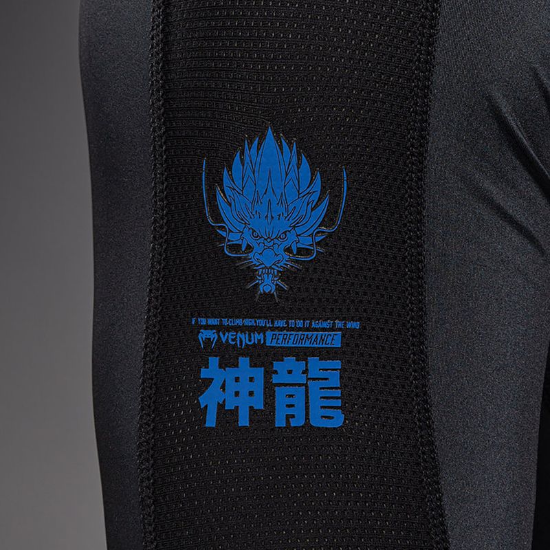 Longsleeve rashguard Venum Thunder Dragon black/royal blue 6