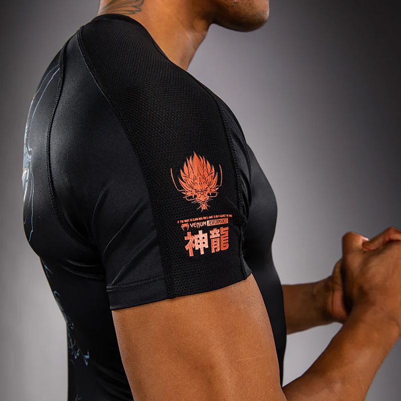 Men's rashguard Venum Thunder Dragon black/grey/copper 8