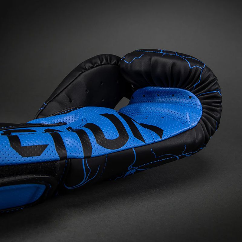 Boxing gloves Venum Thunder Dragon Boxing black/royal blue 5