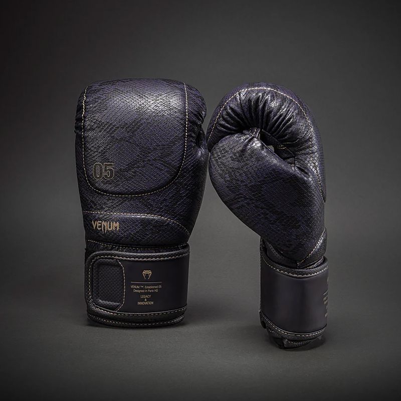 Boxing gloves Venum Impact Evo Scales Boxing dark purple 2