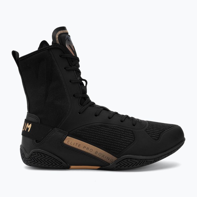 Boxing shoes Venum Elite Neo Boxing black/gold 2