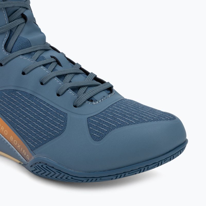 Boxing shoes Venum Elite Neo Boxing steel blue/orange 7