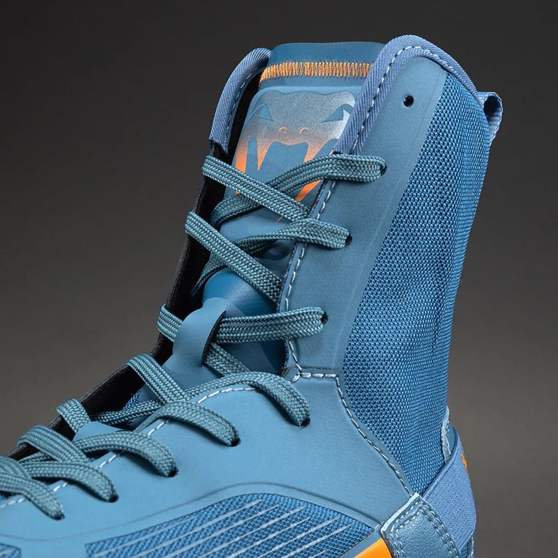 Boxing shoes Venum Elite Neo Boxing steel blue/orange 4