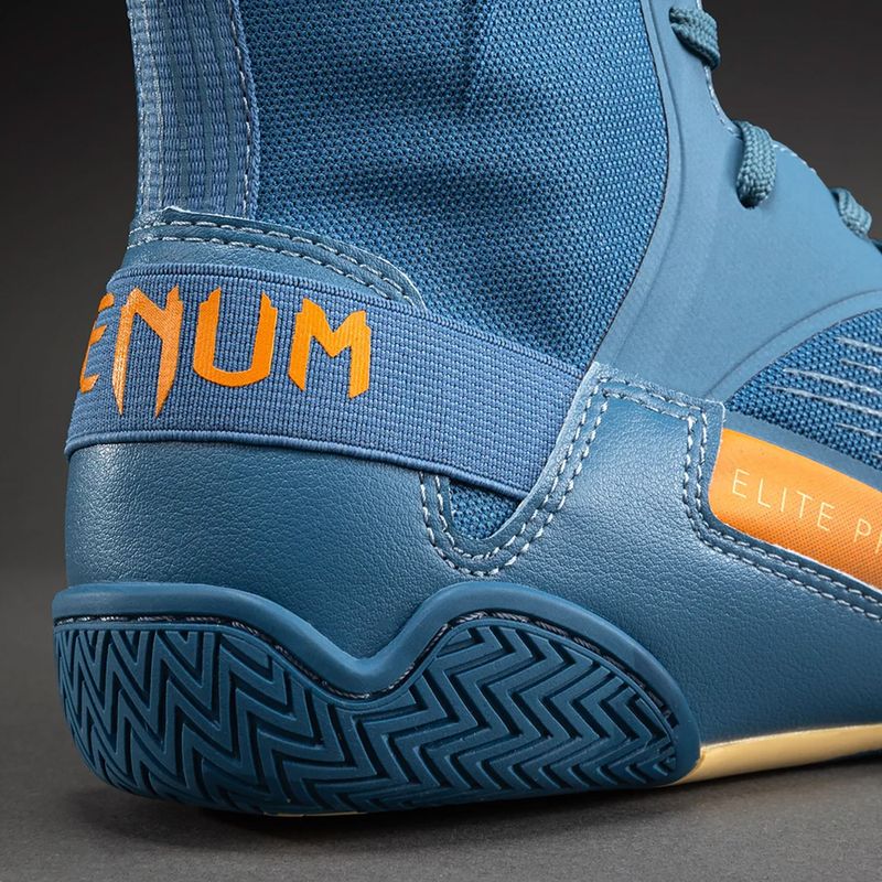 Boxing shoes Venum Elite Neo Boxing steel blue/orange 5