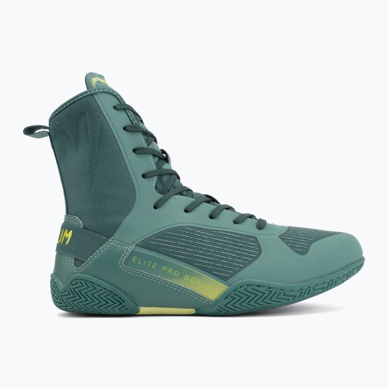 Boxing shoes Venum Elite Neo Boxing green/neon yellow 2