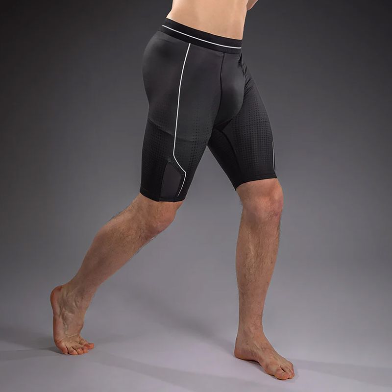 Men's training shorts Venum Stealth Vale Tudo black/white 5