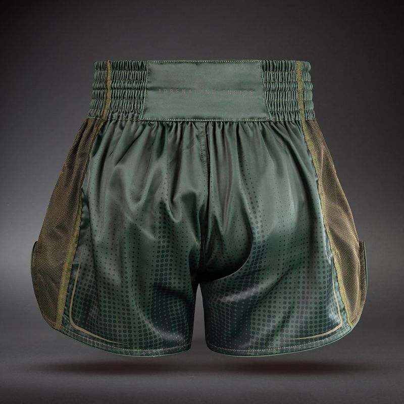 Training shorts Venum Stealth Muay Thai Khaki/Dark Green 2