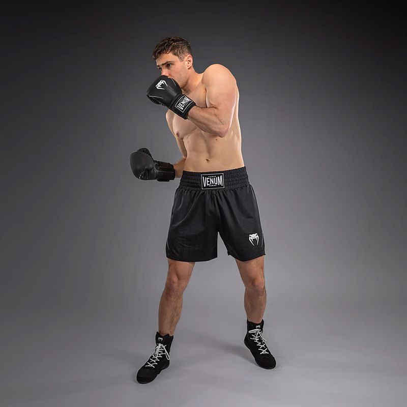 Men's boxing shorts Venum Stealth Boxing black/white 2