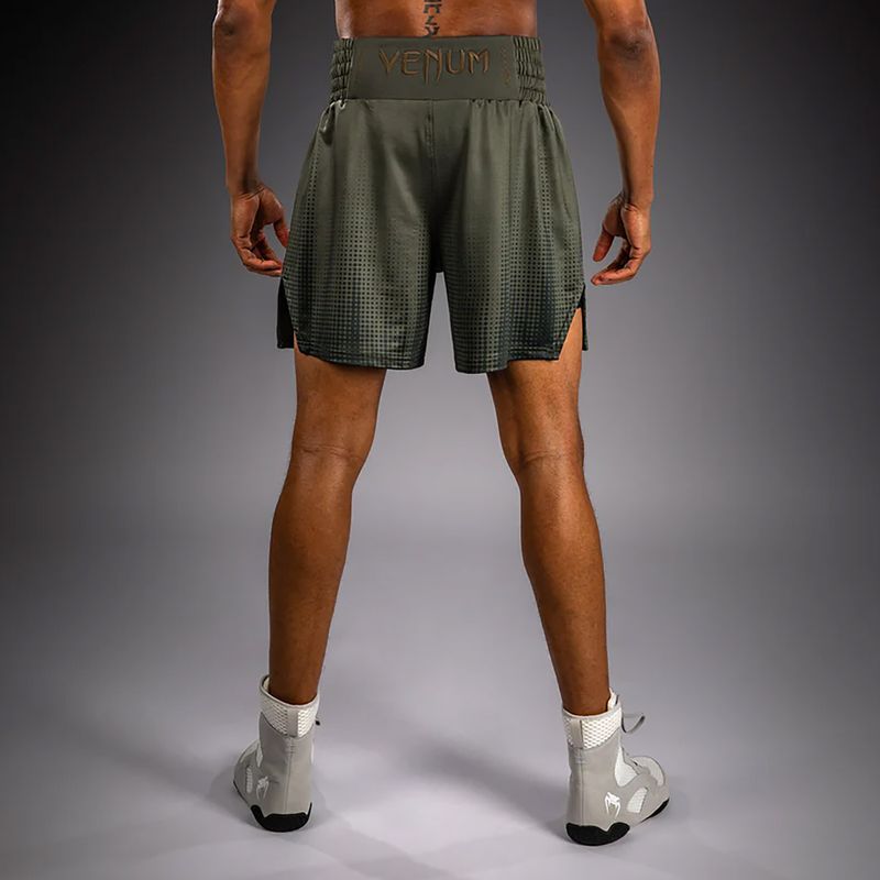Men's boxing shorts Venum Stealth Boxing Khaki/Dark Green 3