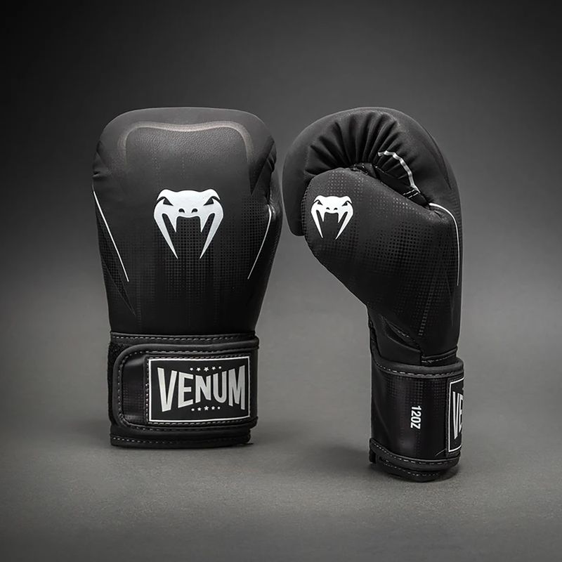 Boxing gloves Venum Stealth Boxing black/white 2