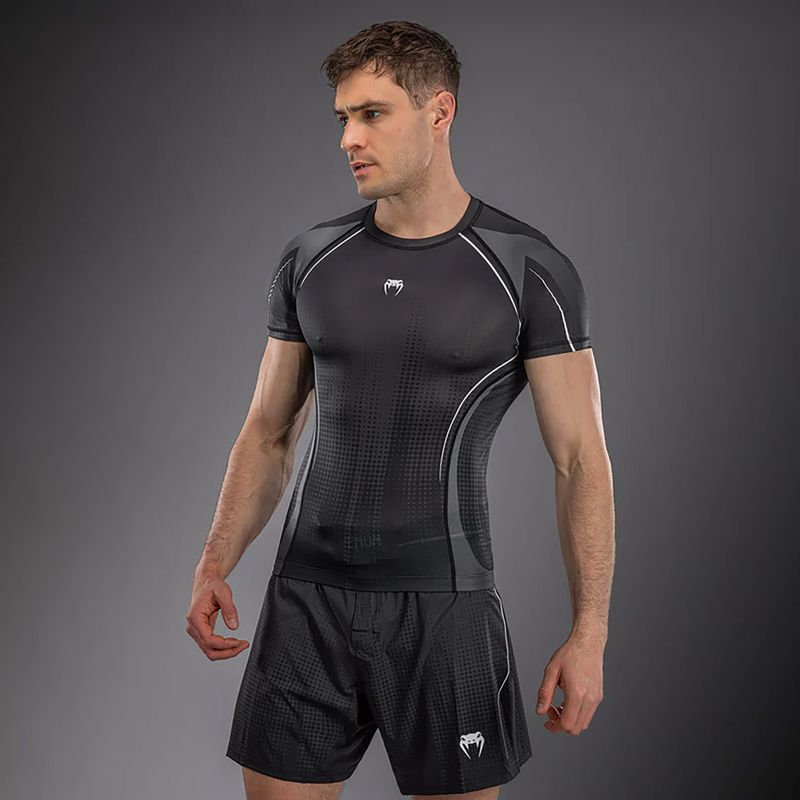 Men's rashguard Venum Stealth Rashguard black/white 3