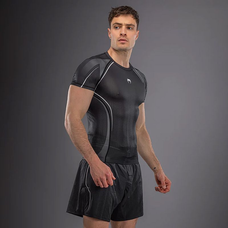 Men's rashguard Venum Stealth Rashguard black/white 4
