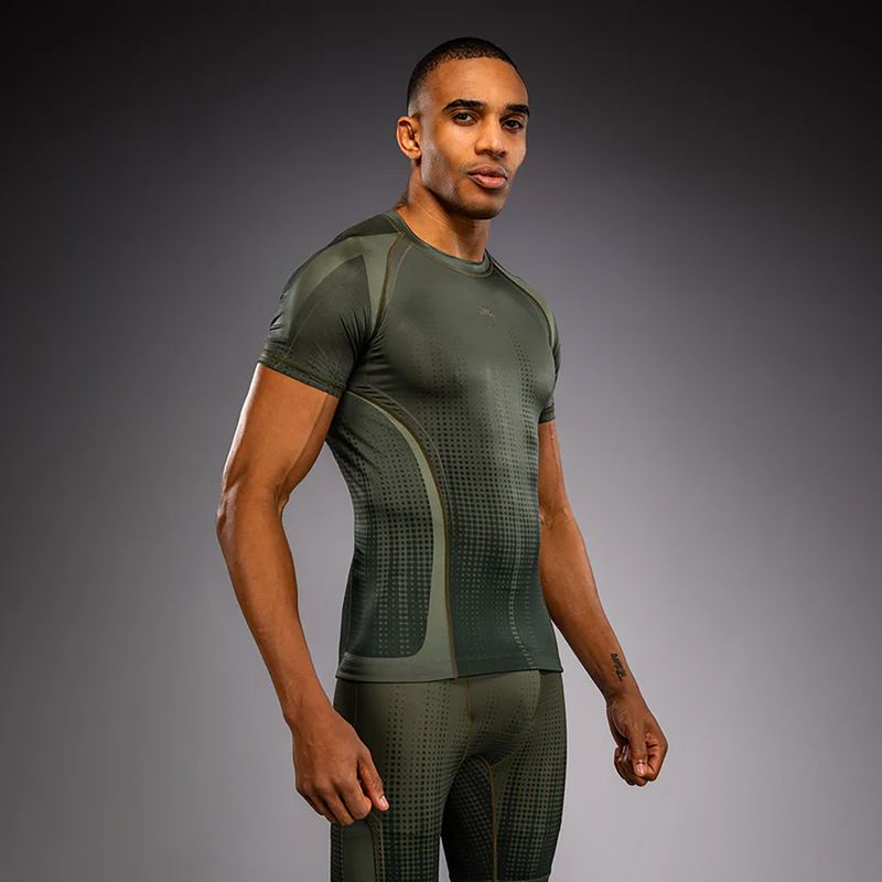 Men's rashguard Venum Stealth Rashguard khaki/dark green 3