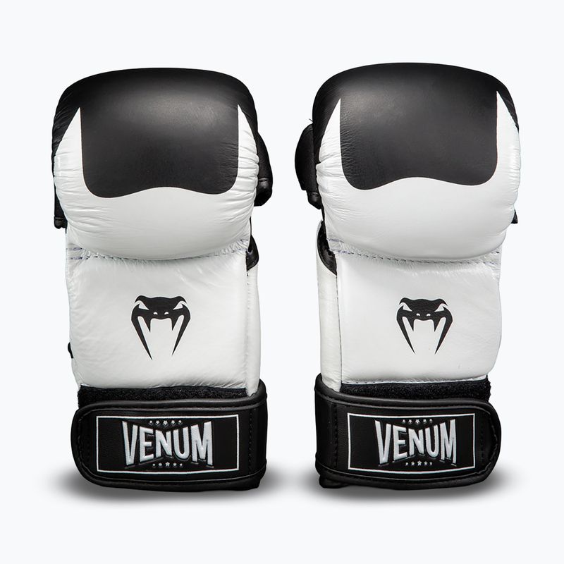 MMA gloves Venum Attack 2.0 Sparring Leather black/white 2