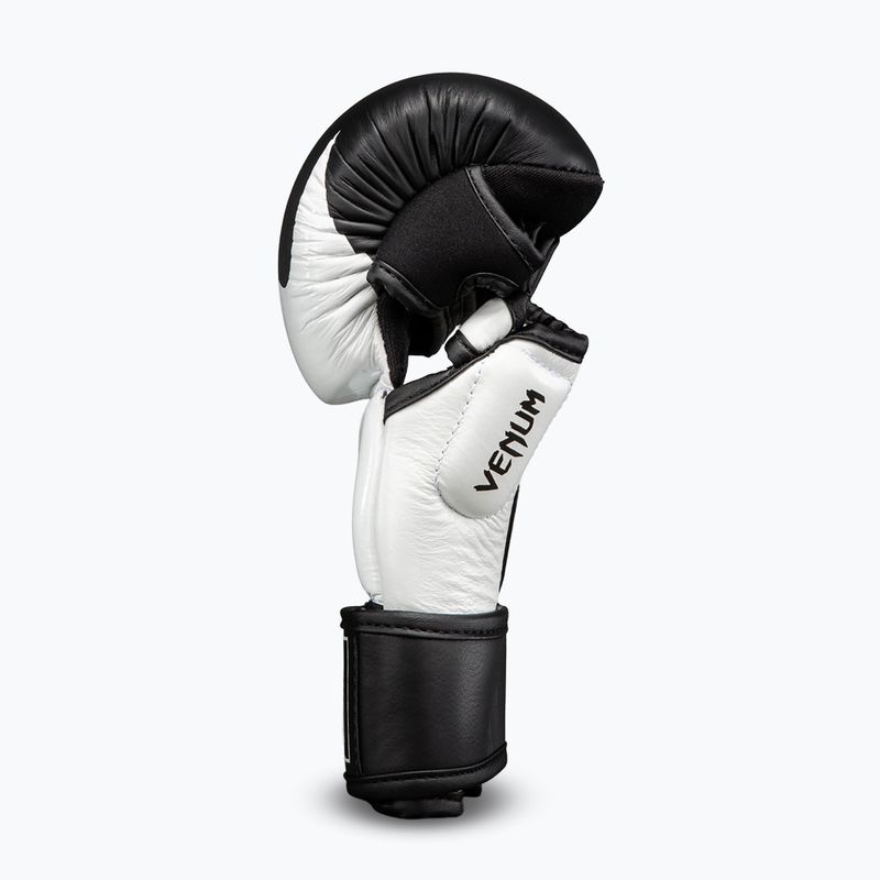 MMA gloves Venum Attack 2.0 Sparring Leather black/white 3