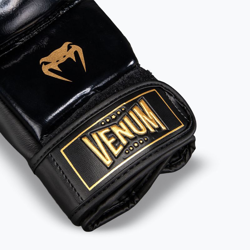 MMA gloves Venum Attack 2.0 Sparring Leather black/gold 6