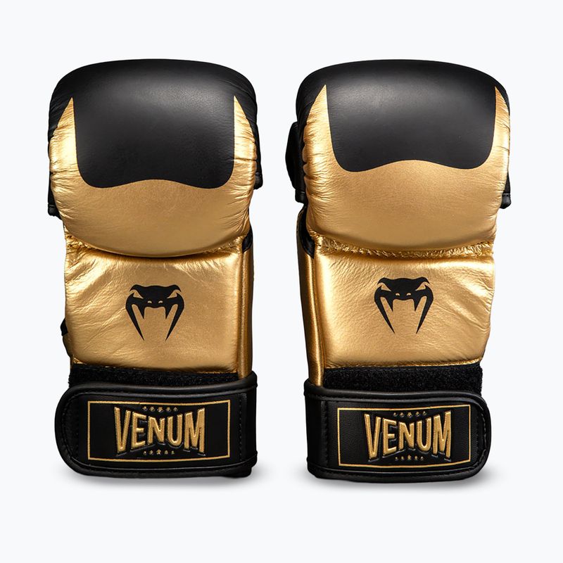 MMA gloves Venum Attack 2.0 Sparring Leather gold/black 2