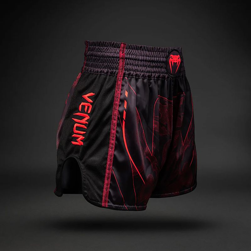 Men's training shorts Venum Spectre Muay Thai black/red 3