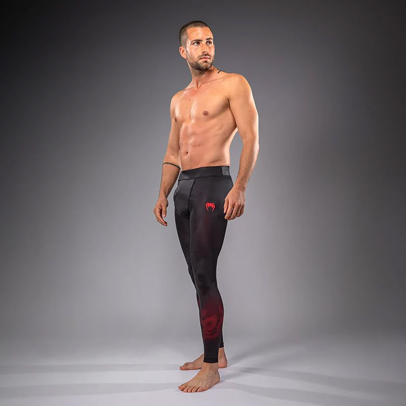 Men's training leggings Venum Spectre Spats black/red 2