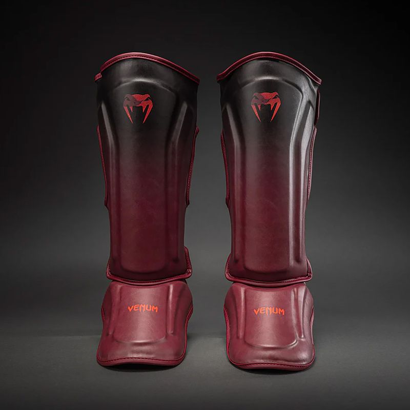 Shin and foot guards Venum Spectre Shin black/red 2