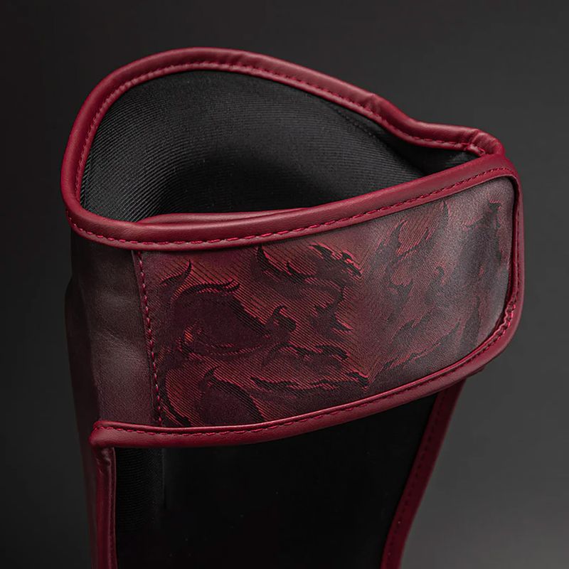 Shin and foot guards Venum Spectre Shin black/red 4