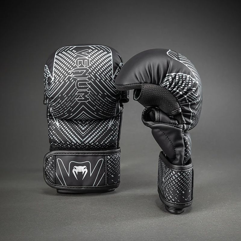 Sparring gloves Venum Midnight Fury Sparring black/grey/silver 2