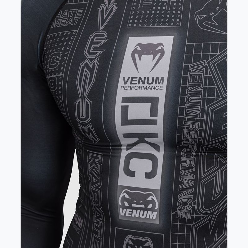 Men's long sleeve rashguard Venum Karate Combat black/grey 5