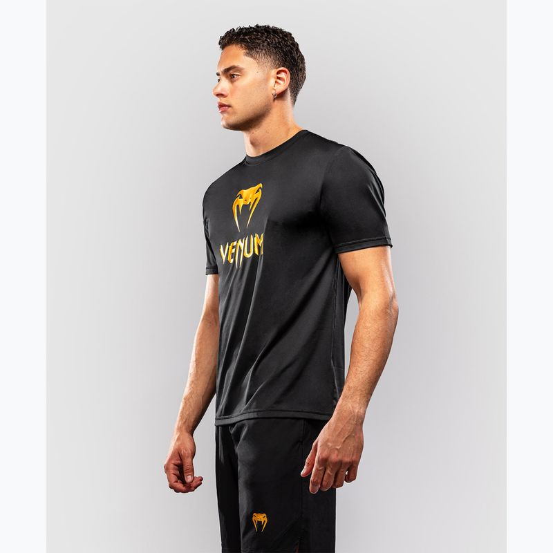 Men's T-shirt Venum Classic Dry Tech black/gold 3