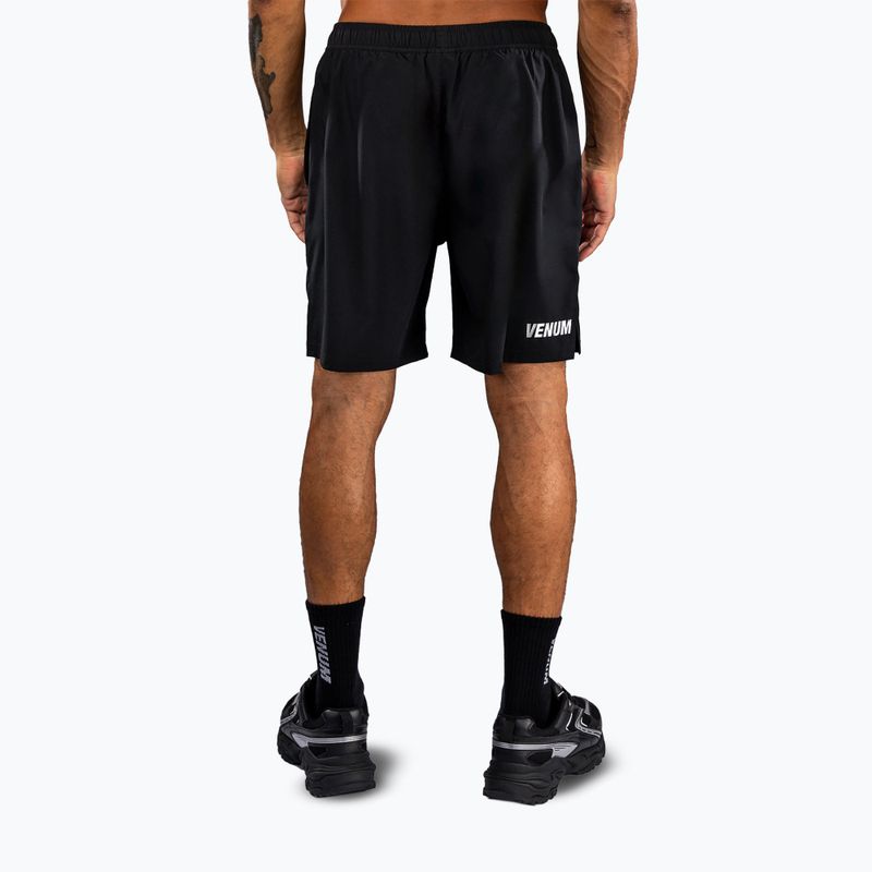 Men's training shorts Venum Contender Training black/silver 2
