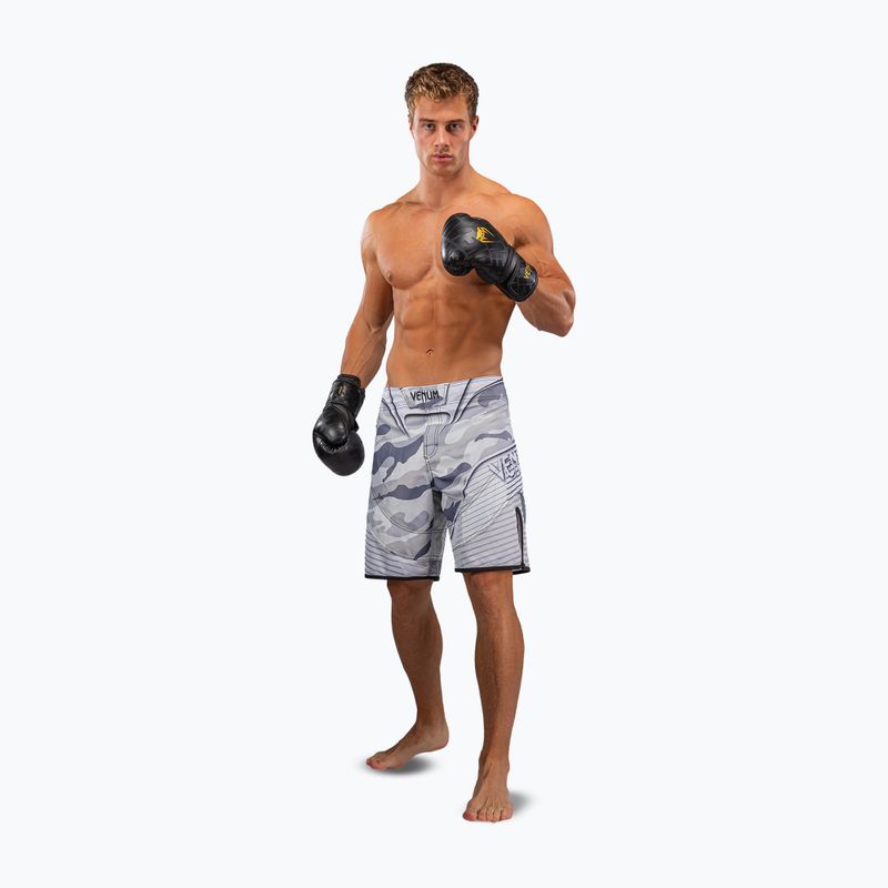 Men's training shorts Venum Camo Hero Fight white/light grey 2