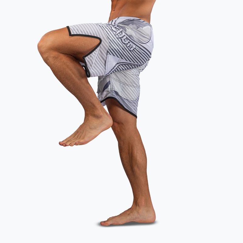 Men's training shorts Venum Camo Hero Fight white/light grey 5