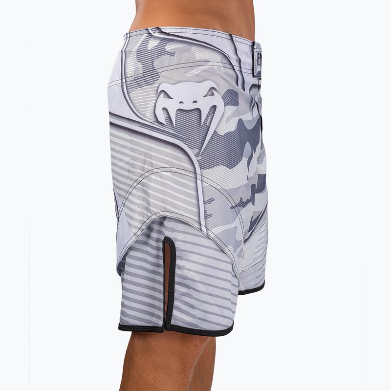 Men's training shorts Venum Camo Hero Fight white/light grey 7