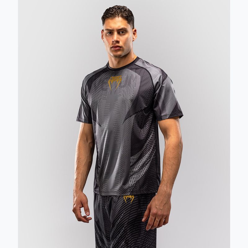 Men's T-shirt Venum Galactic 3.0 Dry Tech black/gold 3