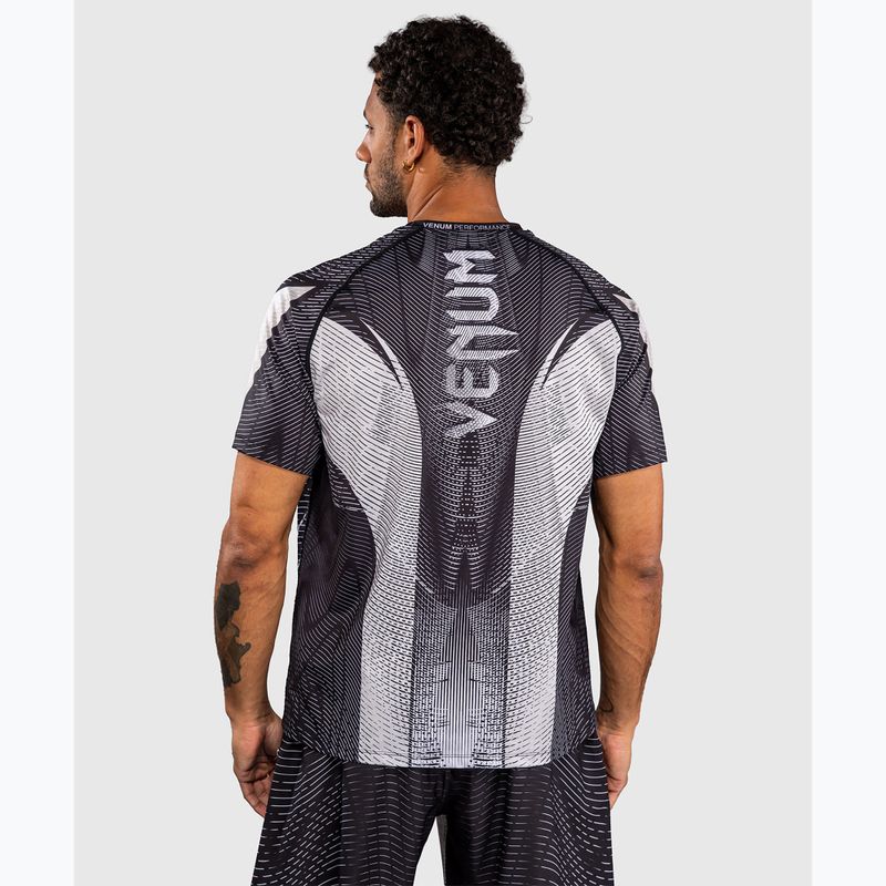 Men's T-shirt Venum Galactic 3.0 Dry Tech off white/black 3
