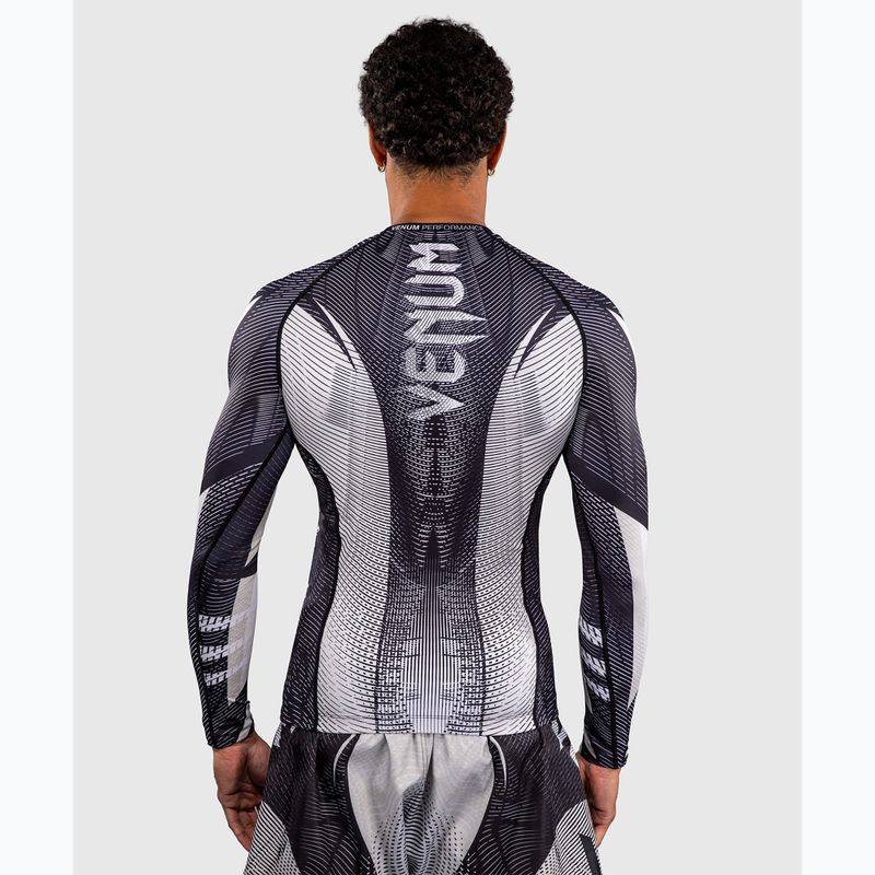 Men's long sleeve rashguard Venum Galactic 3.0 Rashguard LS off white/black 3