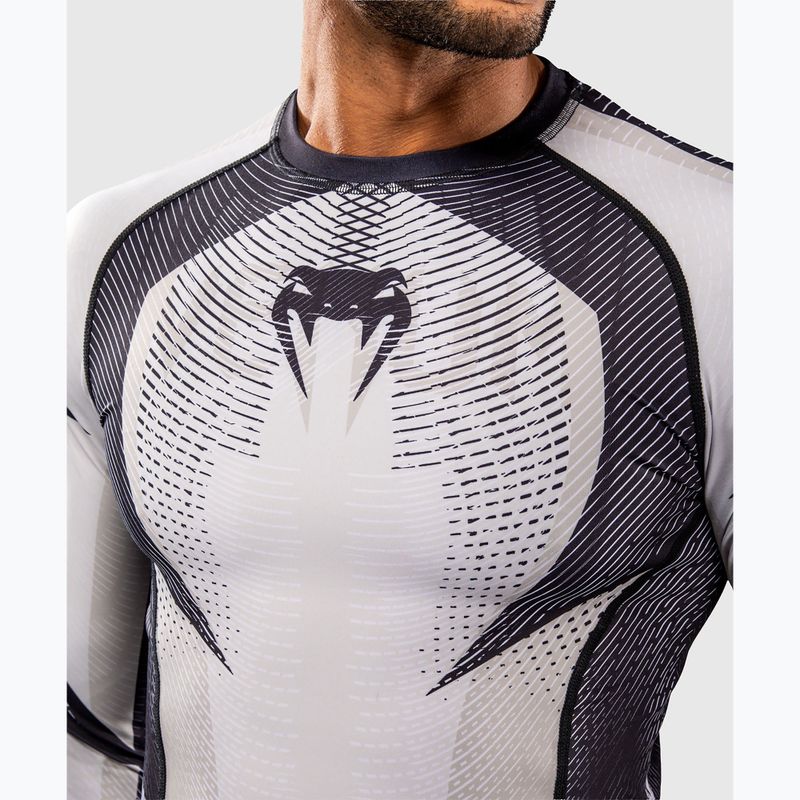 Men's long sleeve rashguard Venum Galactic 3.0 Rashguard LS off white/black 5