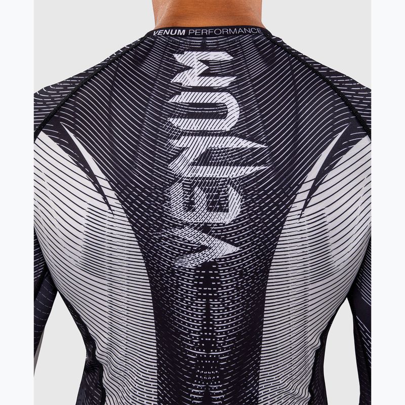 Men's long sleeve rashguard Venum Galactic 3.0 Rashguard LS off white/black 6