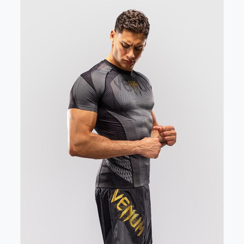 Men's rashguard Venum Galactic 3.0 Rashguard SS black/gold 4