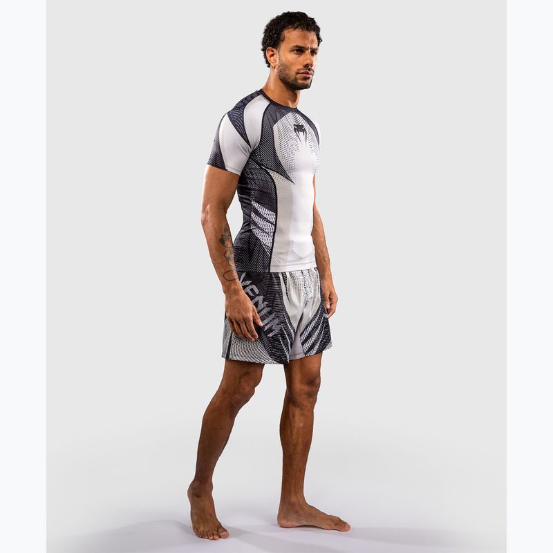 Men's rashguard Venum Galactic 3.0 Rashguard SS off white/black 2