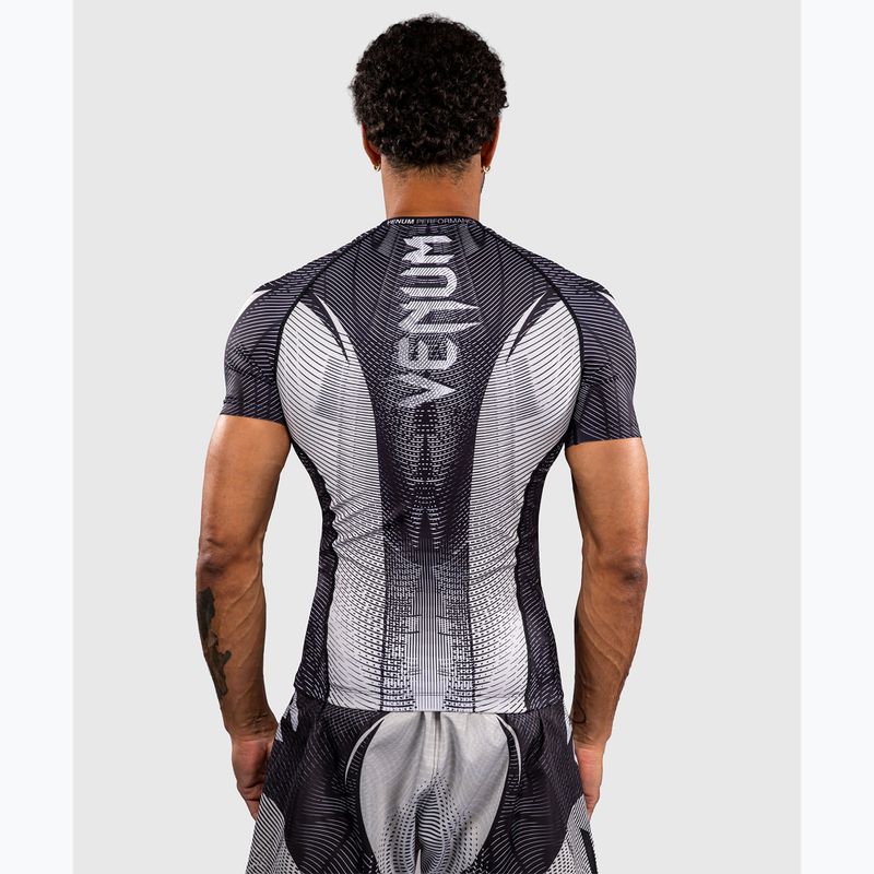 Men's rashguard Venum Galactic 3.0 Rashguard SS off white/black 3