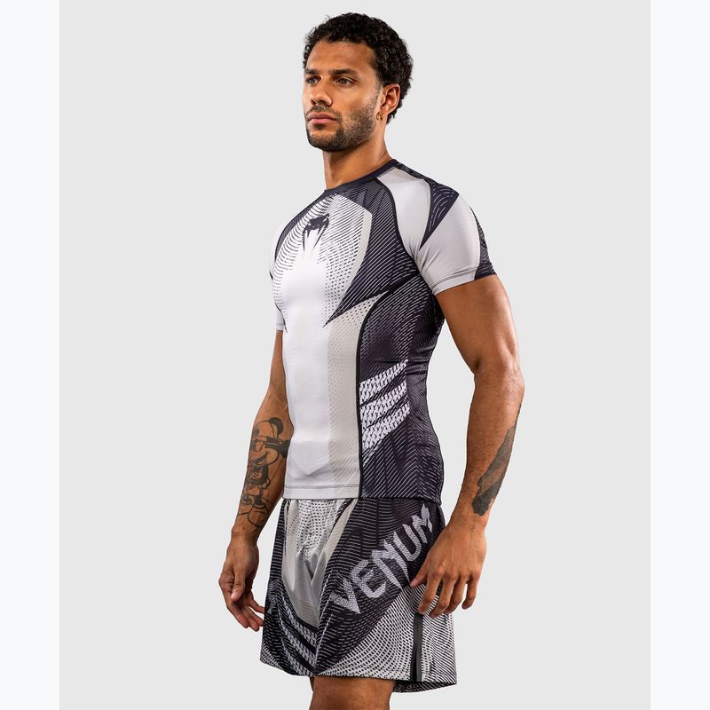 Men's rashguard Venum Galactic 3.0 Rashguard SS off white/black 4