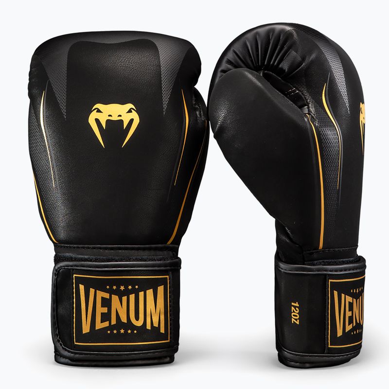 Boxing gloves Venum G-Core Boxing black/gold 2