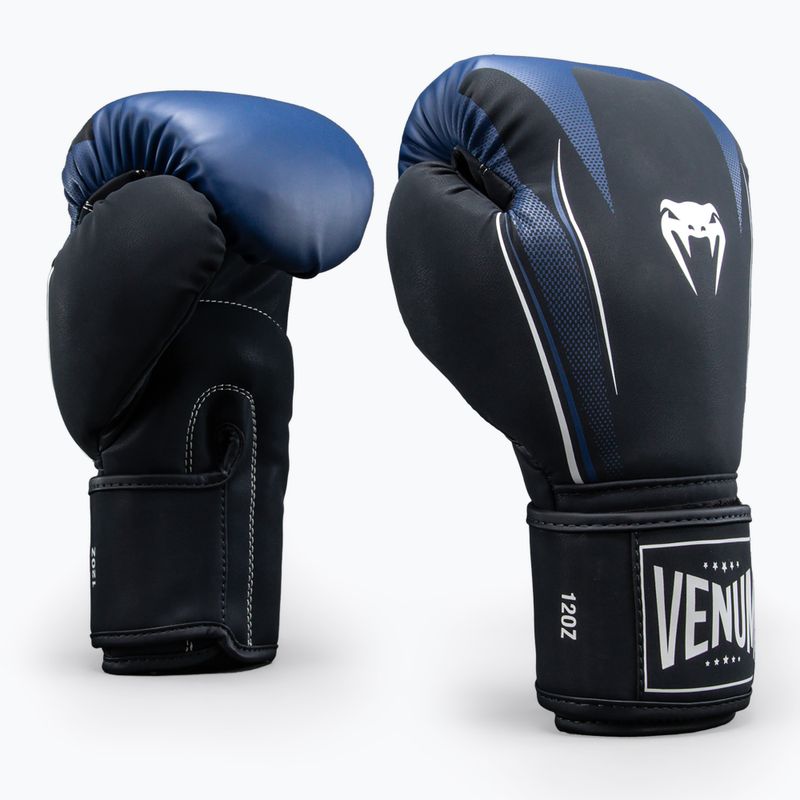 Boxing gloves Venum G-Core Boxing navy blue/white 2
