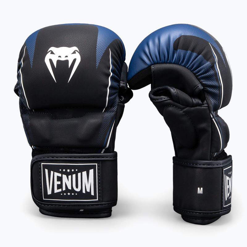 MMA gloves Venum G-Core Sparring navy blue/white 2