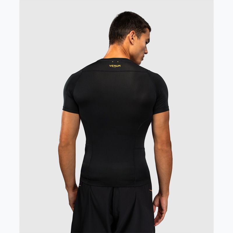 Men's rashguard Venum G-Core Rashguard SS black/gold 3